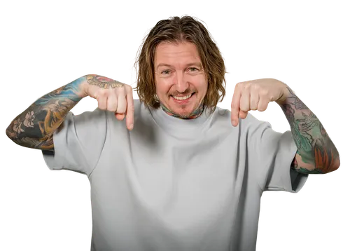 Přemek ukazuje dolů